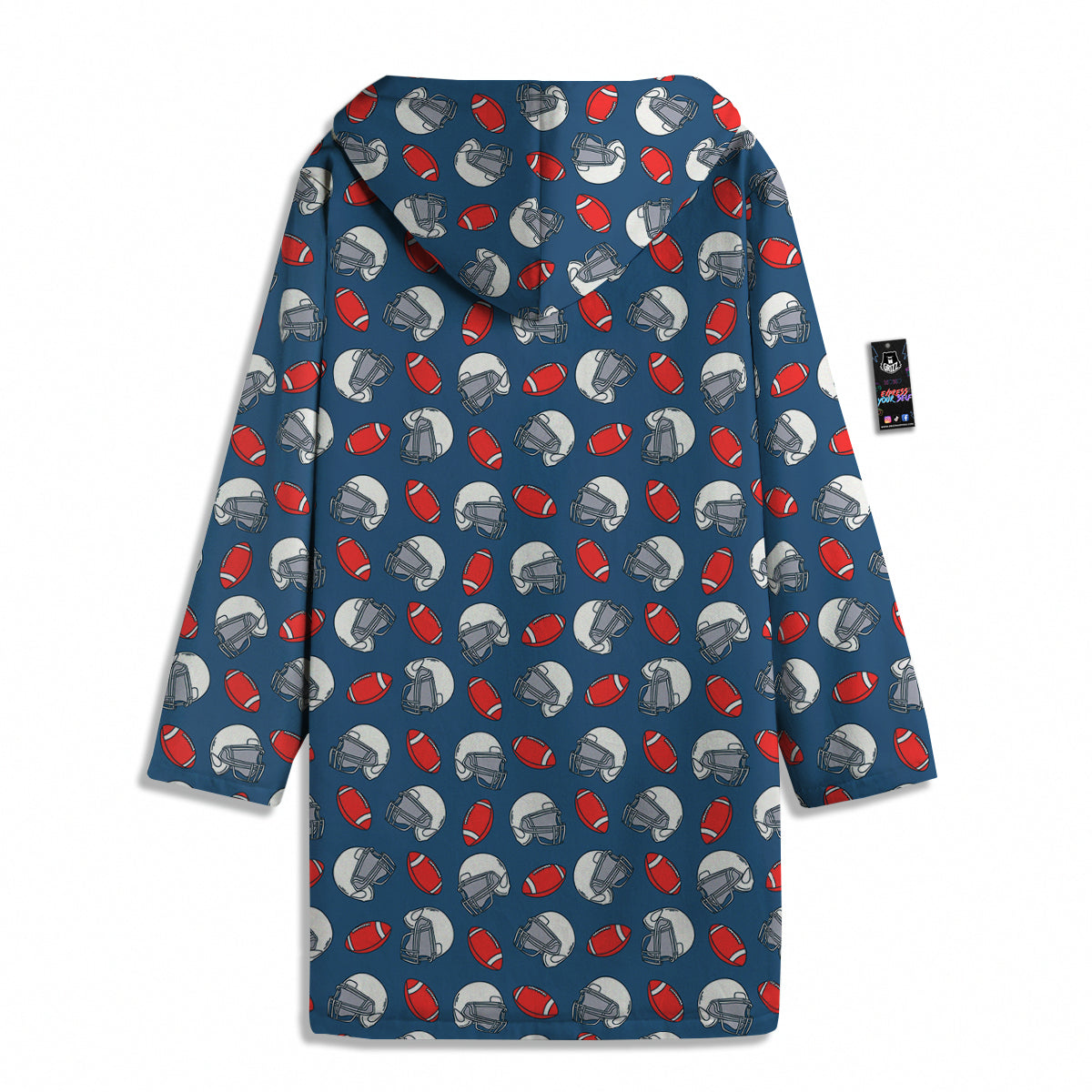 American Football Print Pattern Men's Windbreaker Jacket-grizzshop