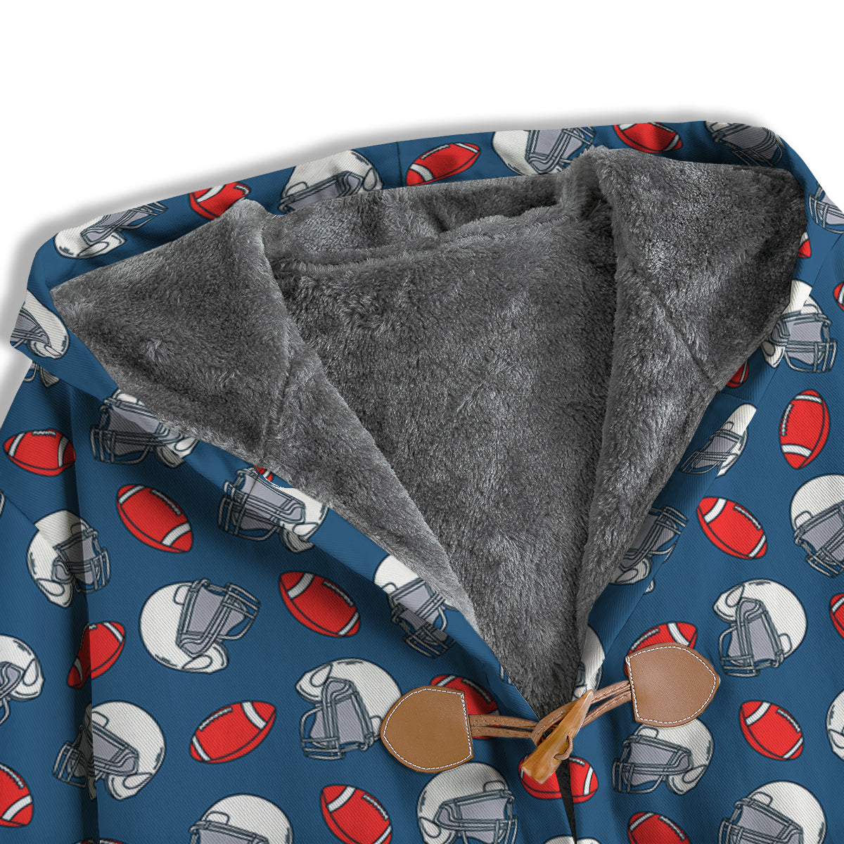 American Football Print Pattern Men's Windbreaker Jacket-grizzshop
