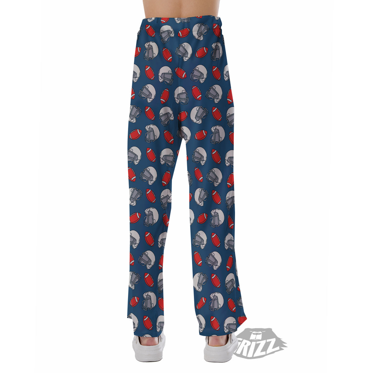 American Football Print Pattern Pajama Pants-grizzshop