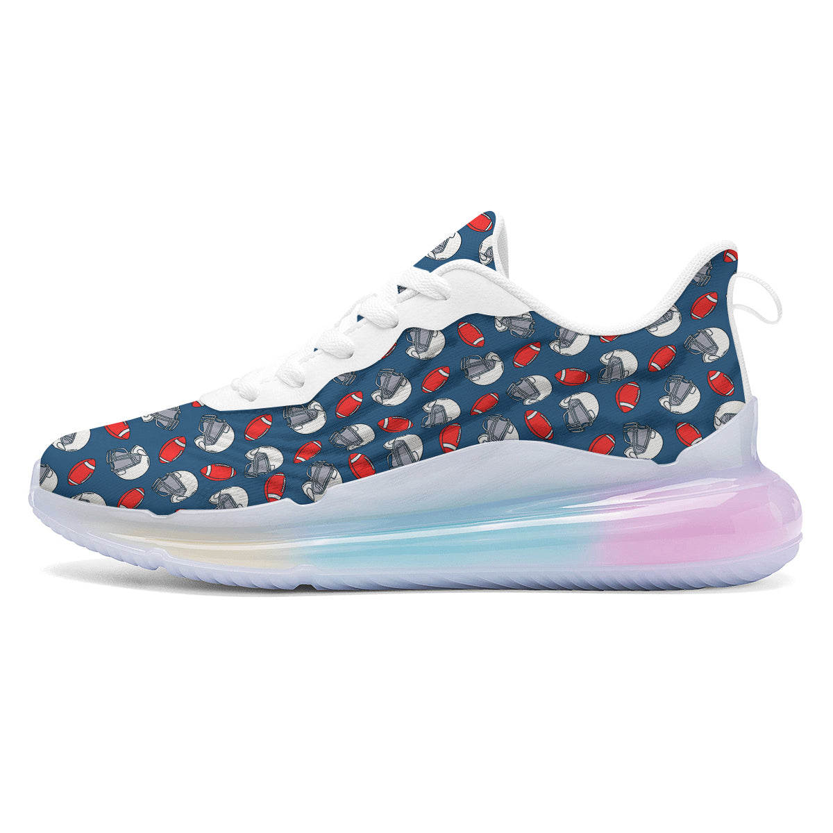 American Football Print Pattern Running Sneakers-grizzshop
