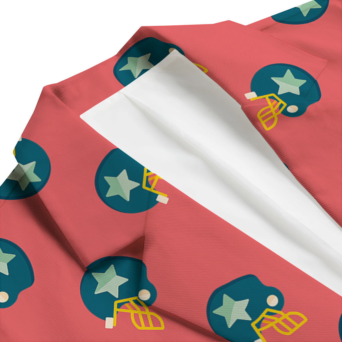 American Football Star Pattern Print Men's Blazer-grizzshop