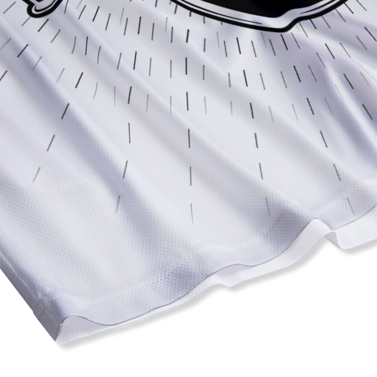 Aztec White And Grey Print Pattern Mesh Shorts