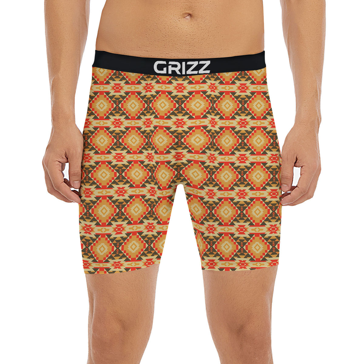 American Geometric Native Print Pattern Boxer Briefs-grizzshop