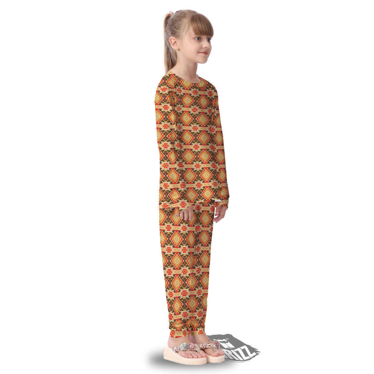 American Geometric Native Print Pattern Kid's Pajamas-grizzshop