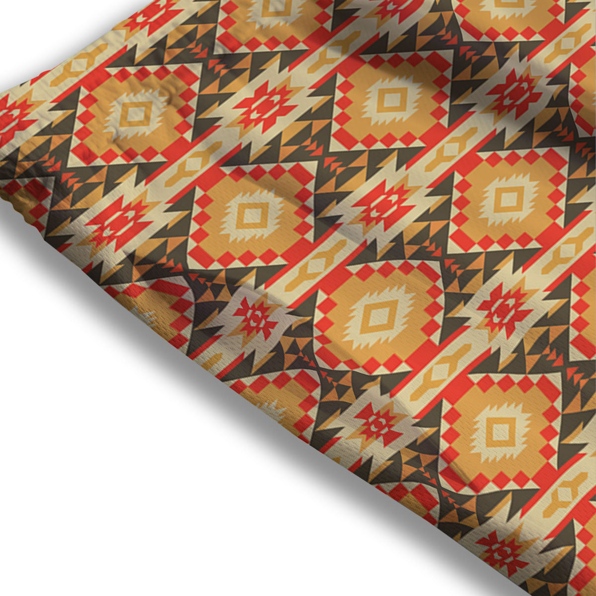 American Geometric Native Print Pattern Mesh Shorts
