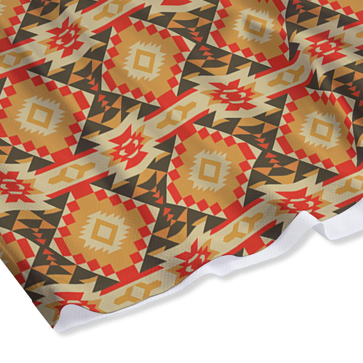 American Geometric Native Print Pattern Mesh Shorts