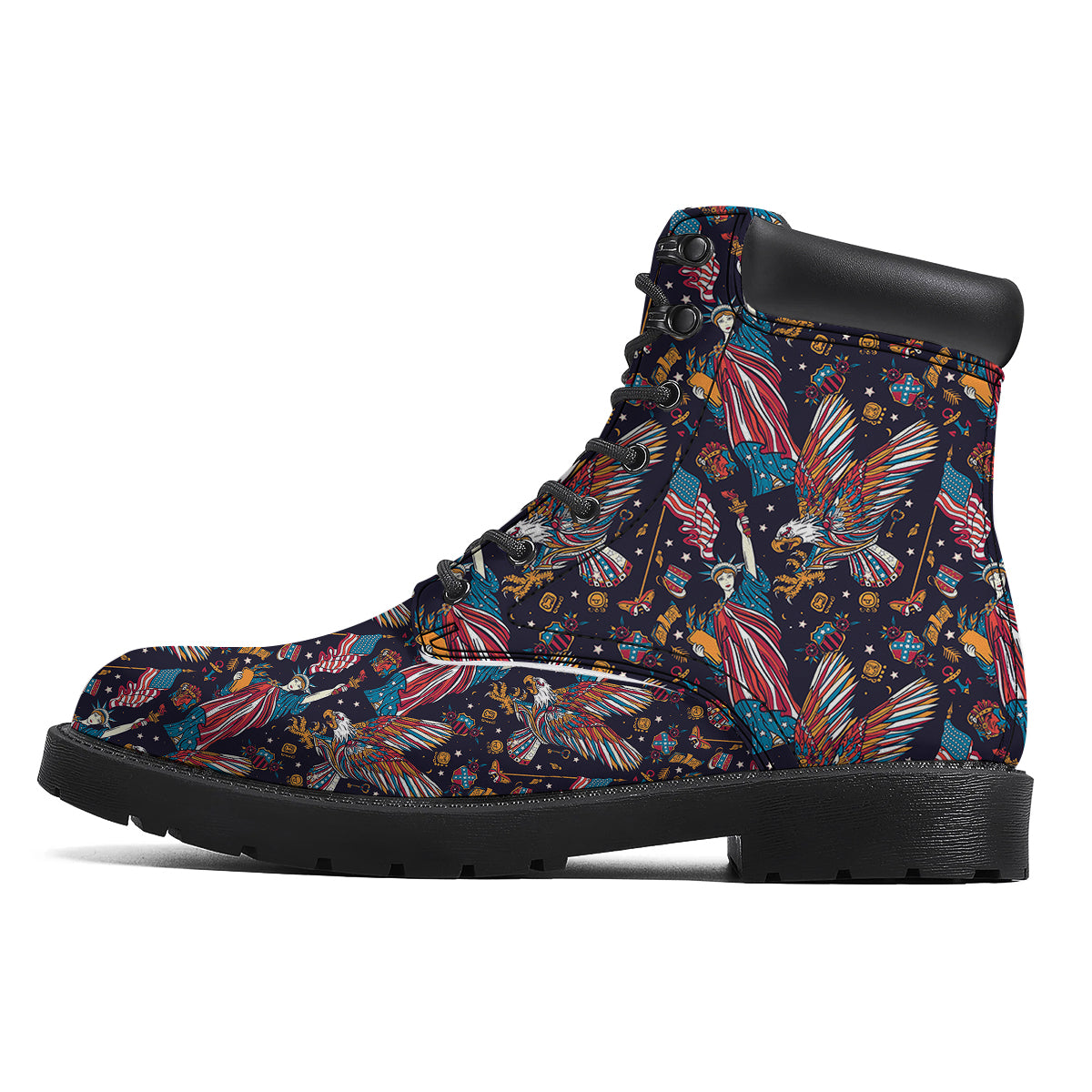 American Independence Day Print Pattern Boots-grizzshop