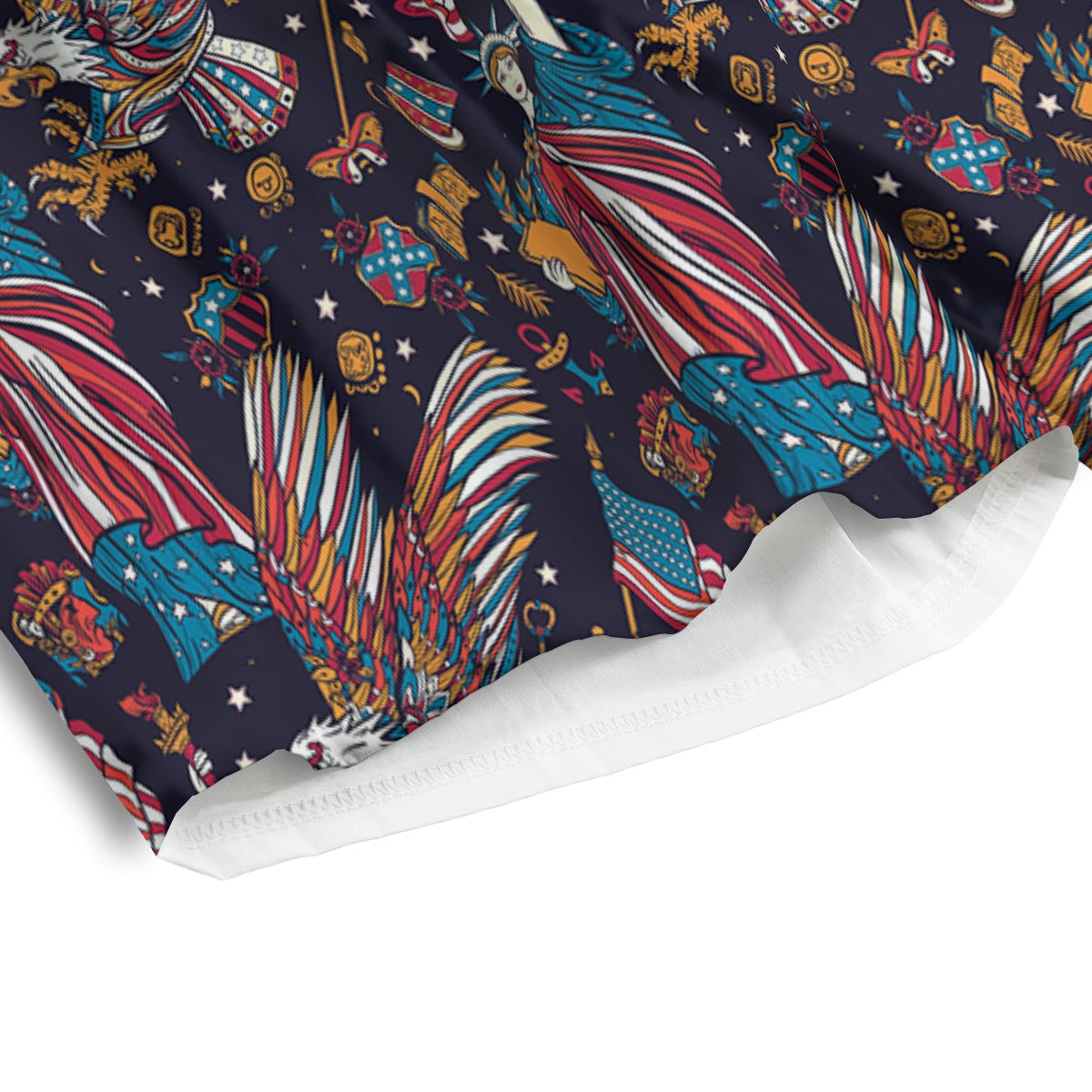 American Independence Day Print Pattern Men's Athletic Shorts