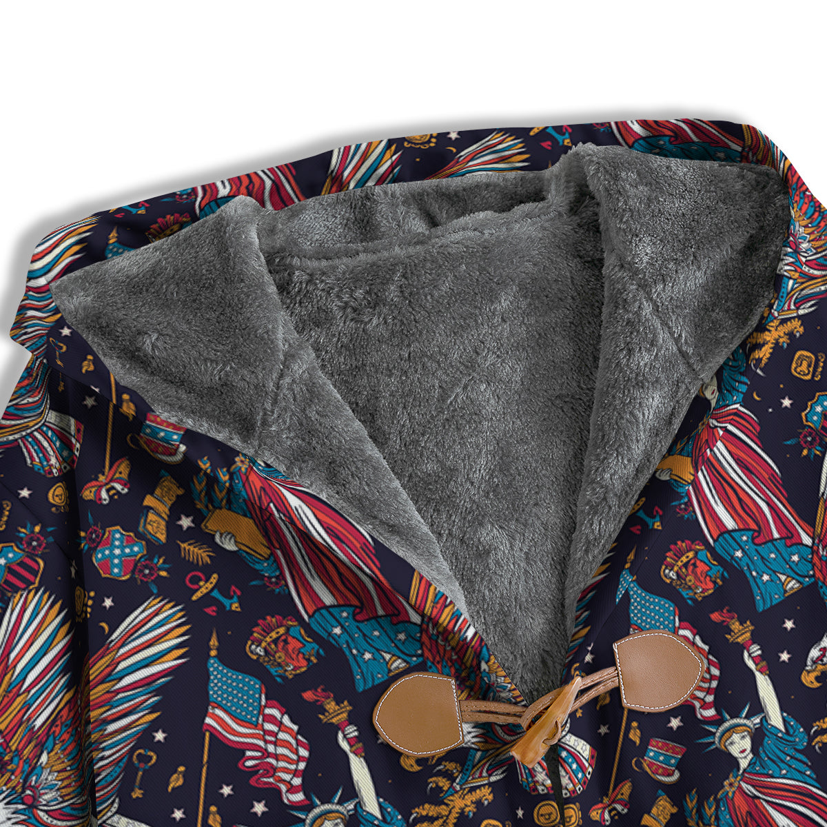 American Independence Day Print Pattern Men's Windbreaker Jacket-grizzshop