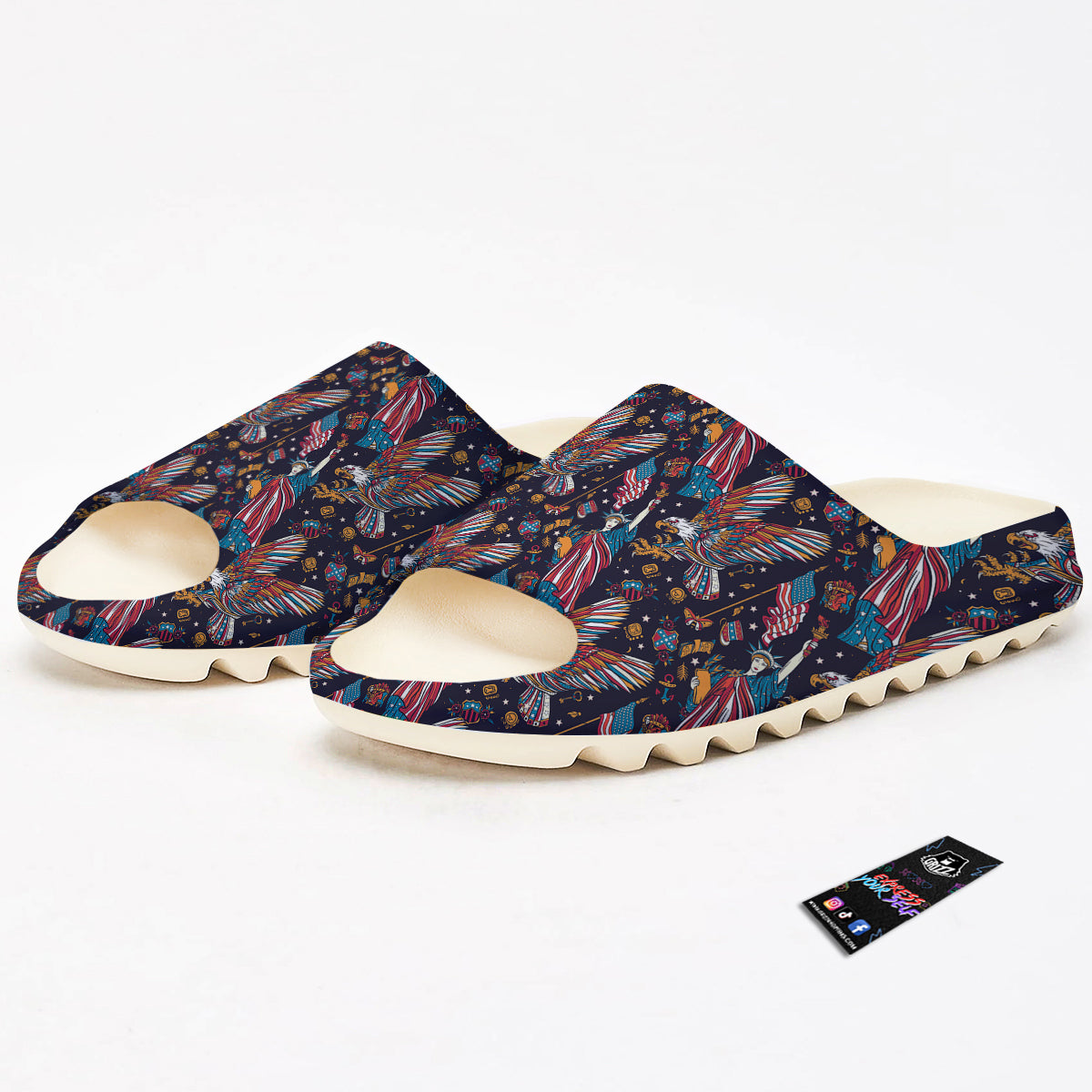 American Independence Day Print Pattern Sandals-grizzshop