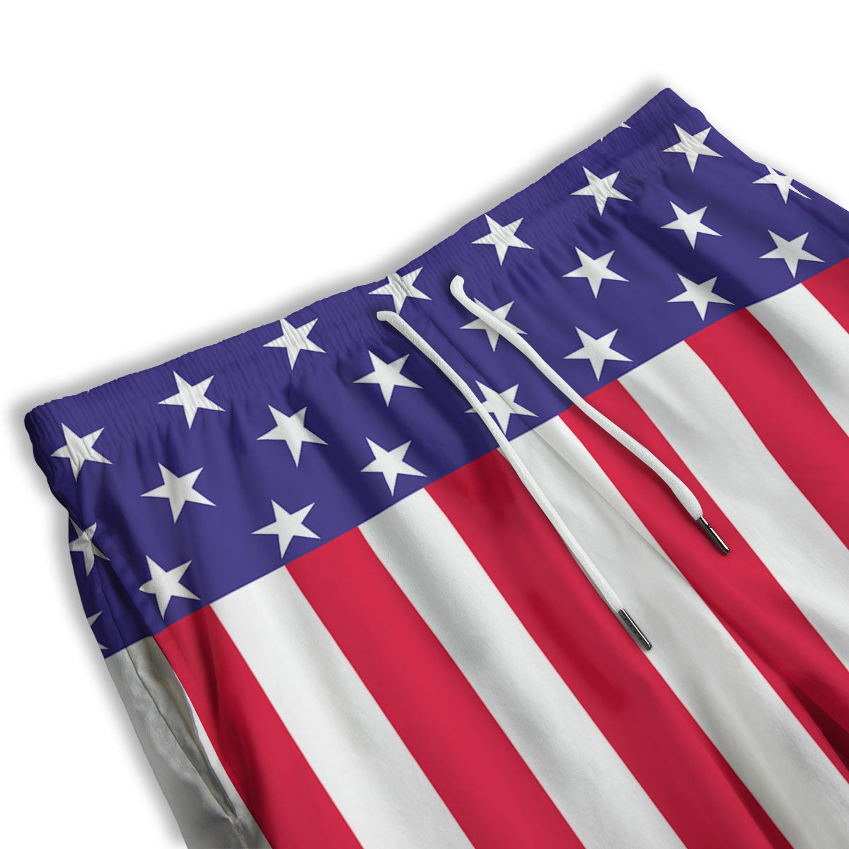 American Military Flag Print Men's Athletic Shorts