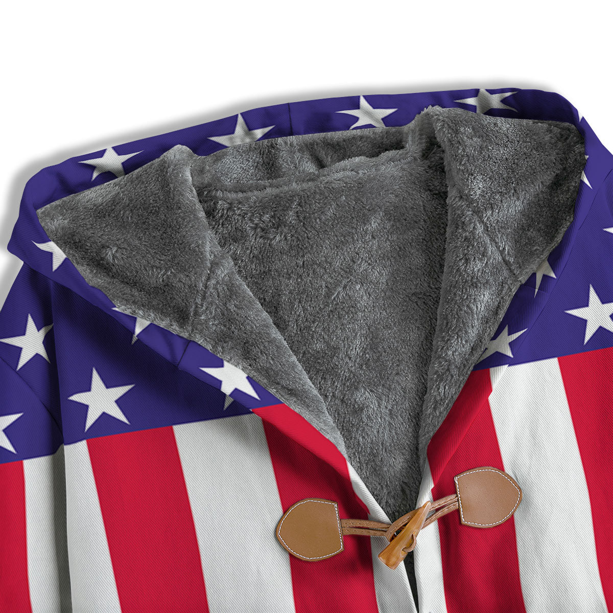 American Military Flag Print Men's Windbreaker Jacket-grizzshop