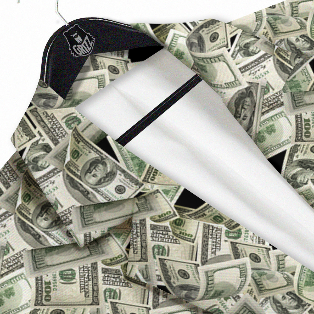 American Money US Dollars Print Pattern Men's Sport Coat-grizzshop