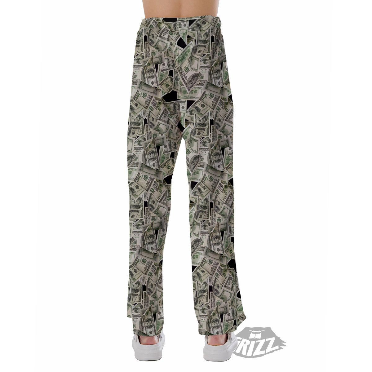 American Money US Dollars Print Pattern Pajama Pants-grizzshop