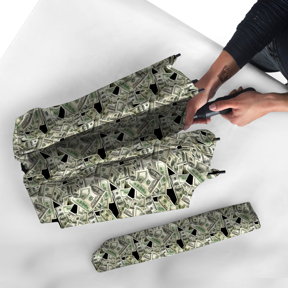 American Money US Dollars Print Pattern Umbrella-grizzshop