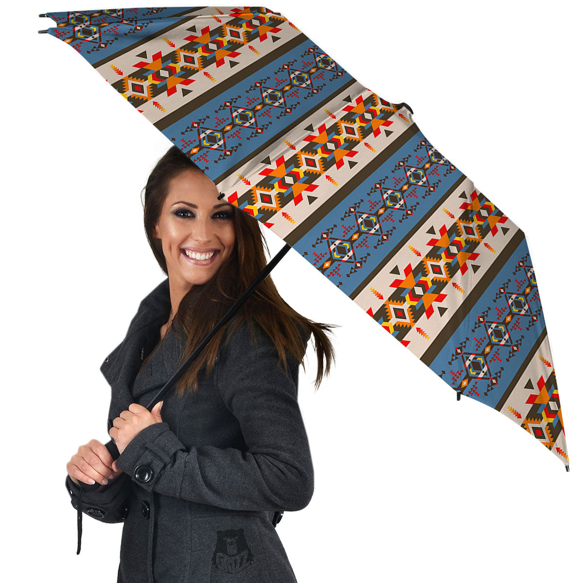 American Native Tribal Navajo Print Umbrella-grizzshop