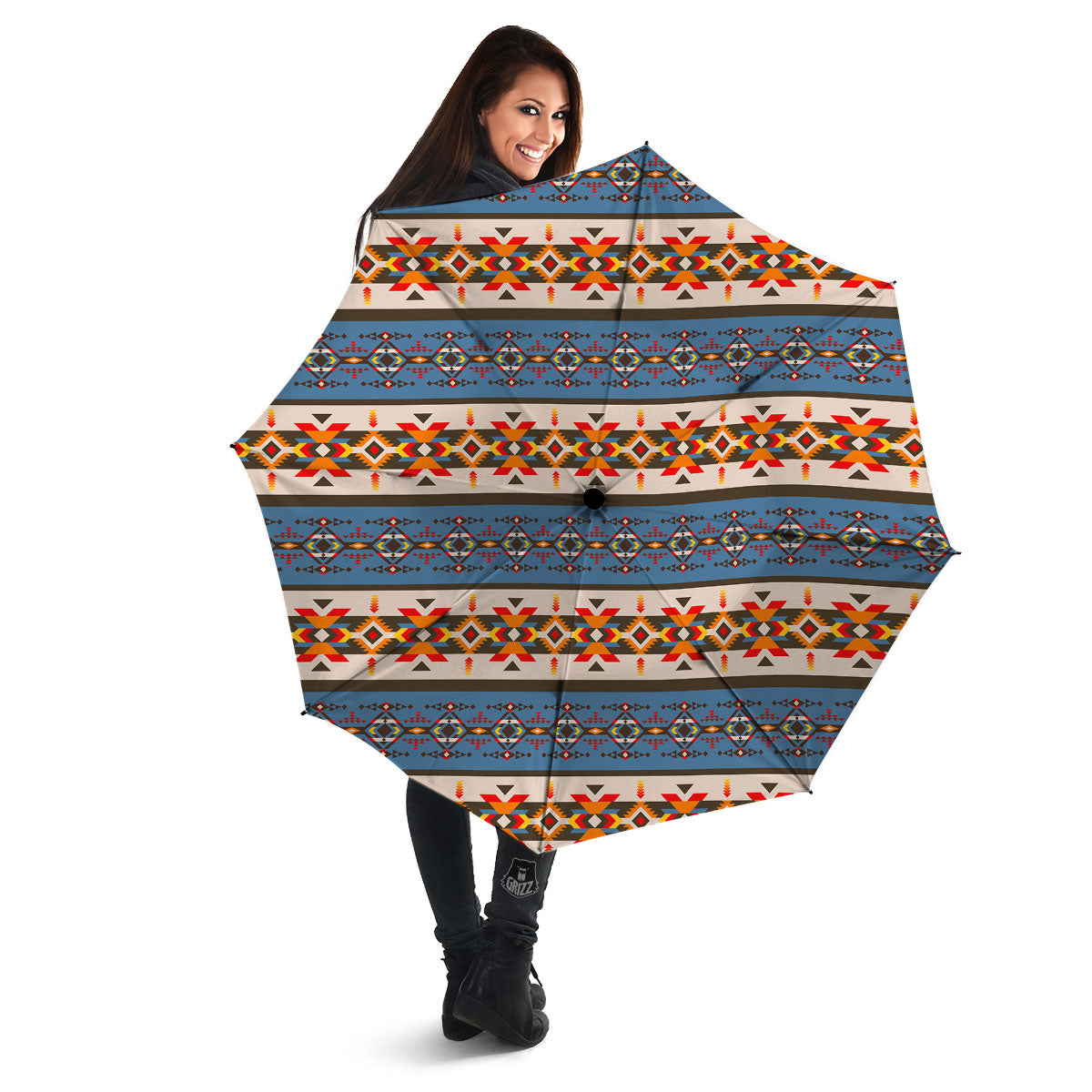 American Native Tribal Navajo Print Umbrella-grizzshop
