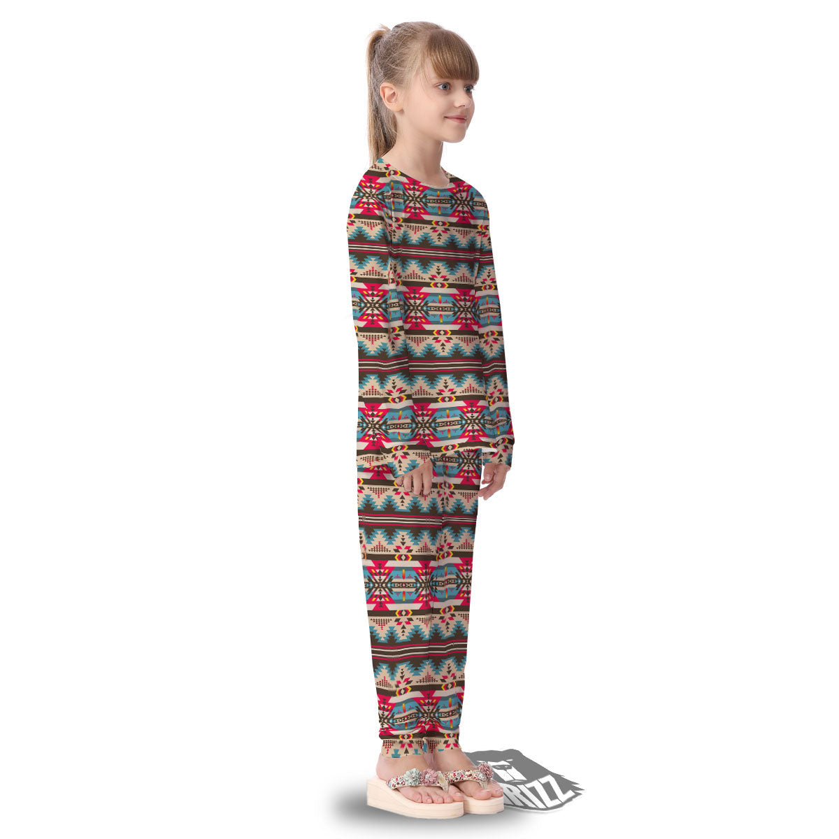 American Native Tribal Print Pattern Kid's Pajamas-grizzshop