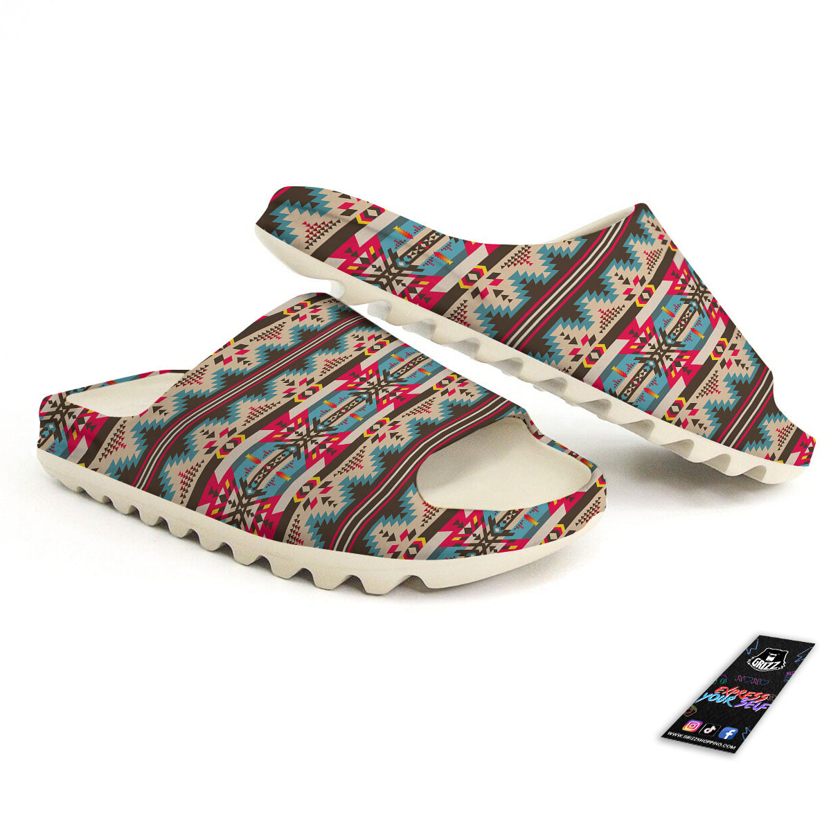 American Native Tribal Print Pattern Sandals-grizzshop