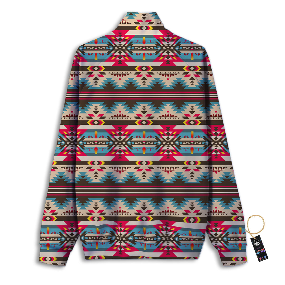 American Native Tribal Print Pattern Track Jacket-grizzshop