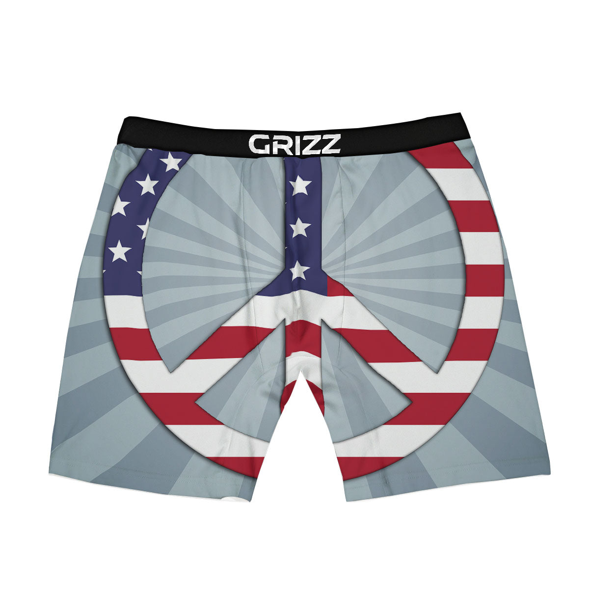 American Peace Flag Print Boxer Briefs-grizzshop