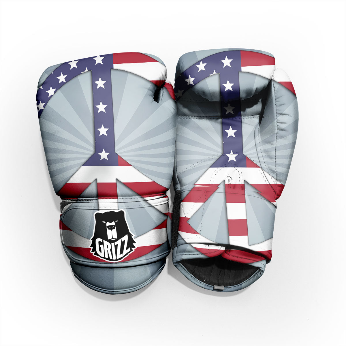 American Peace Flag Print Pro Boxing Glove