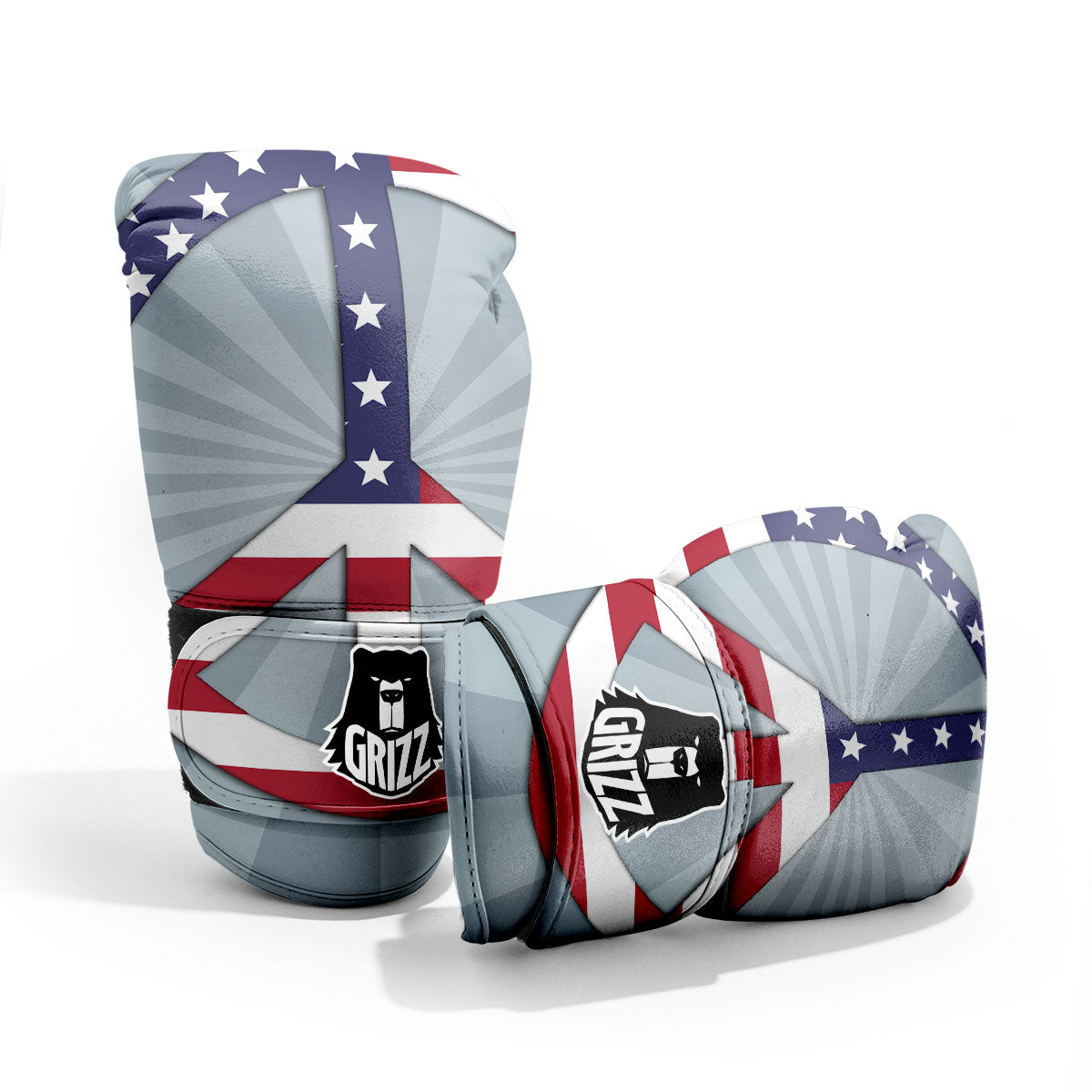 American Peace Flag Print Pro Boxing Glove