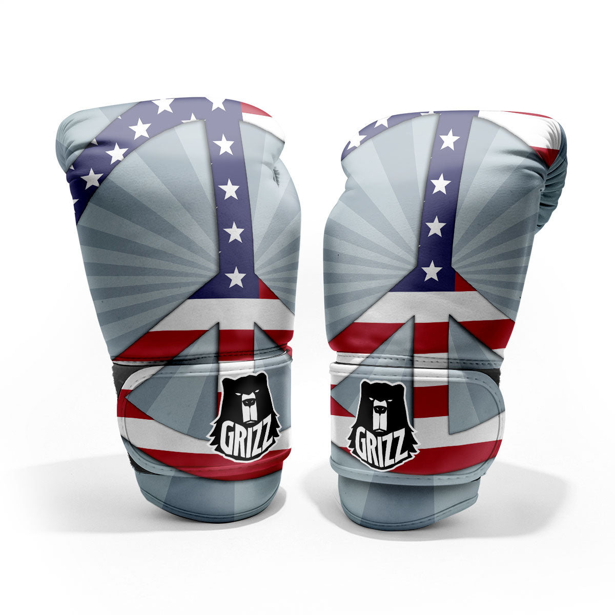 American Peace Flag Print Pro Boxing Glove