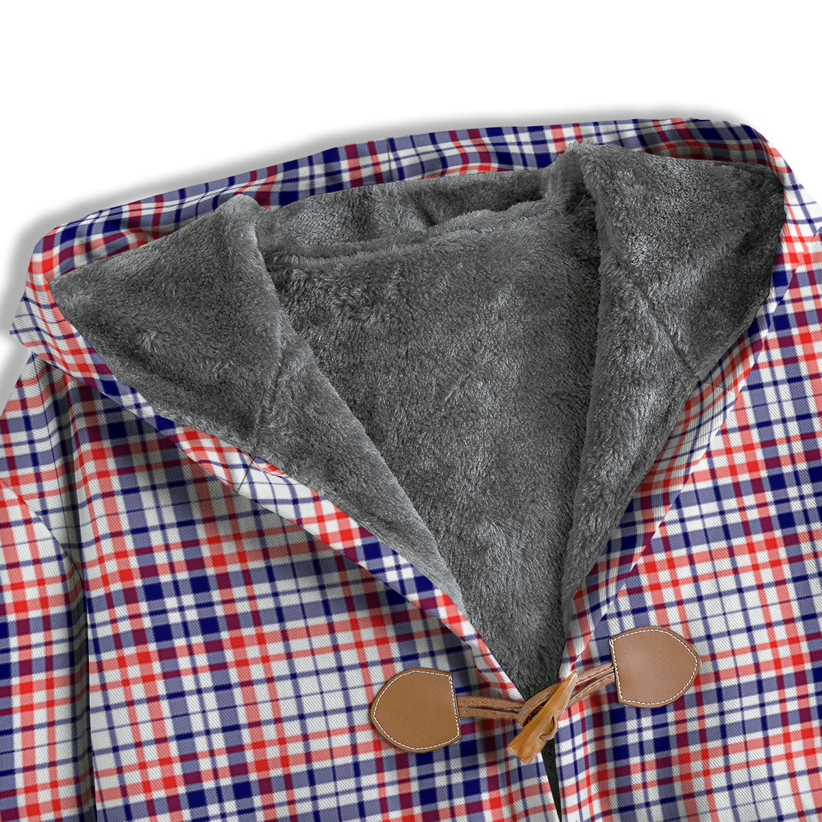 American Plaid Fourth of July Print Men's Windbreaker Jacket-grizzshop