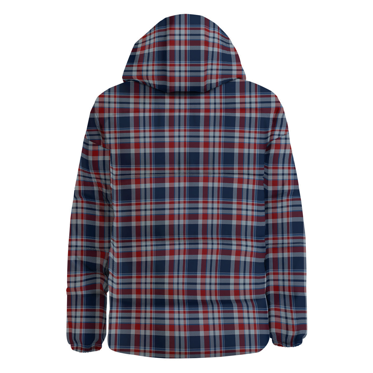 American Plaid Print Pattern Down Jacket-grizzshop