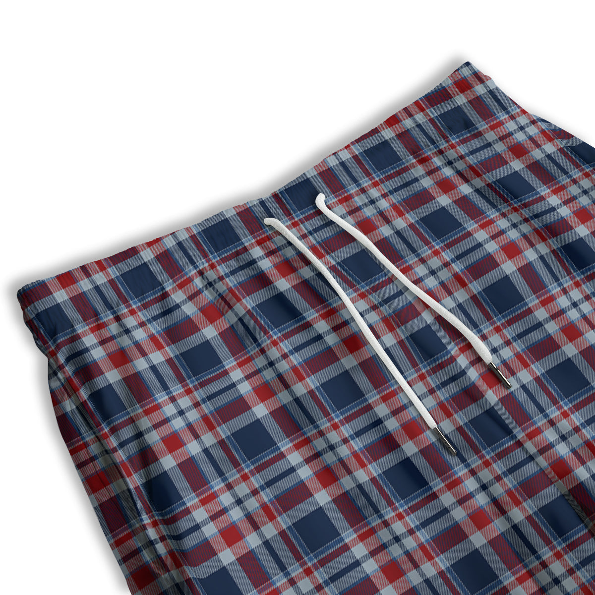 American Plaid Print Pattern Men's Athletic Shorts