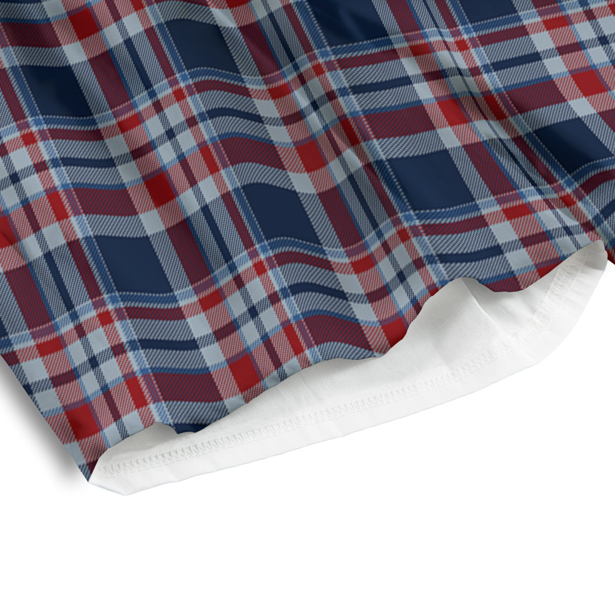 American Plaid Print Pattern Men's Athletic Shorts