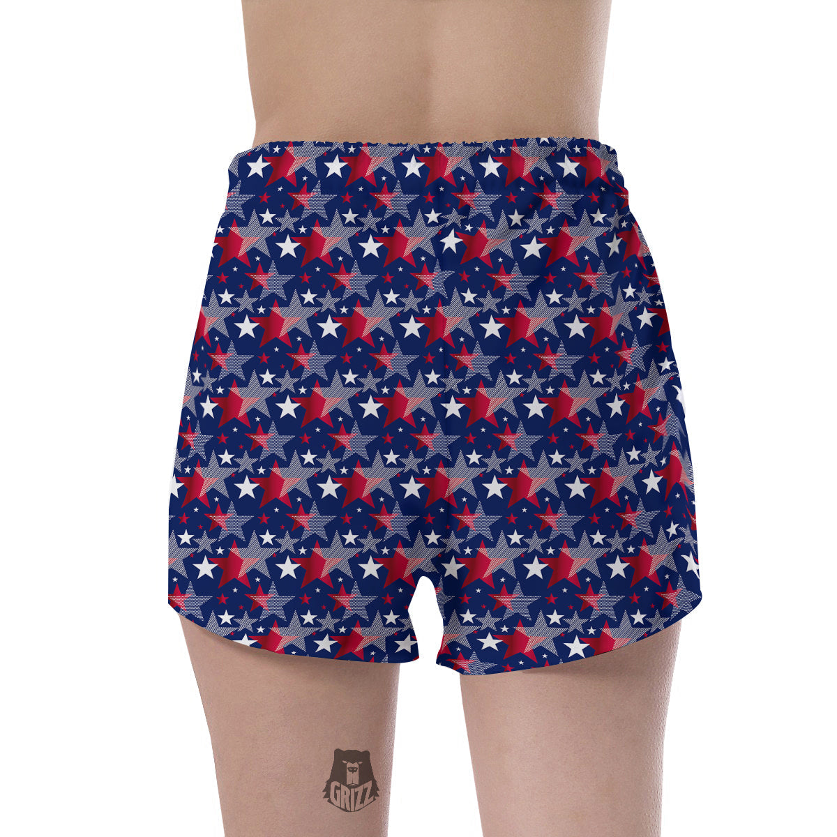 American Star 4th of July Print Pattern Women's Shorts-grizzshop