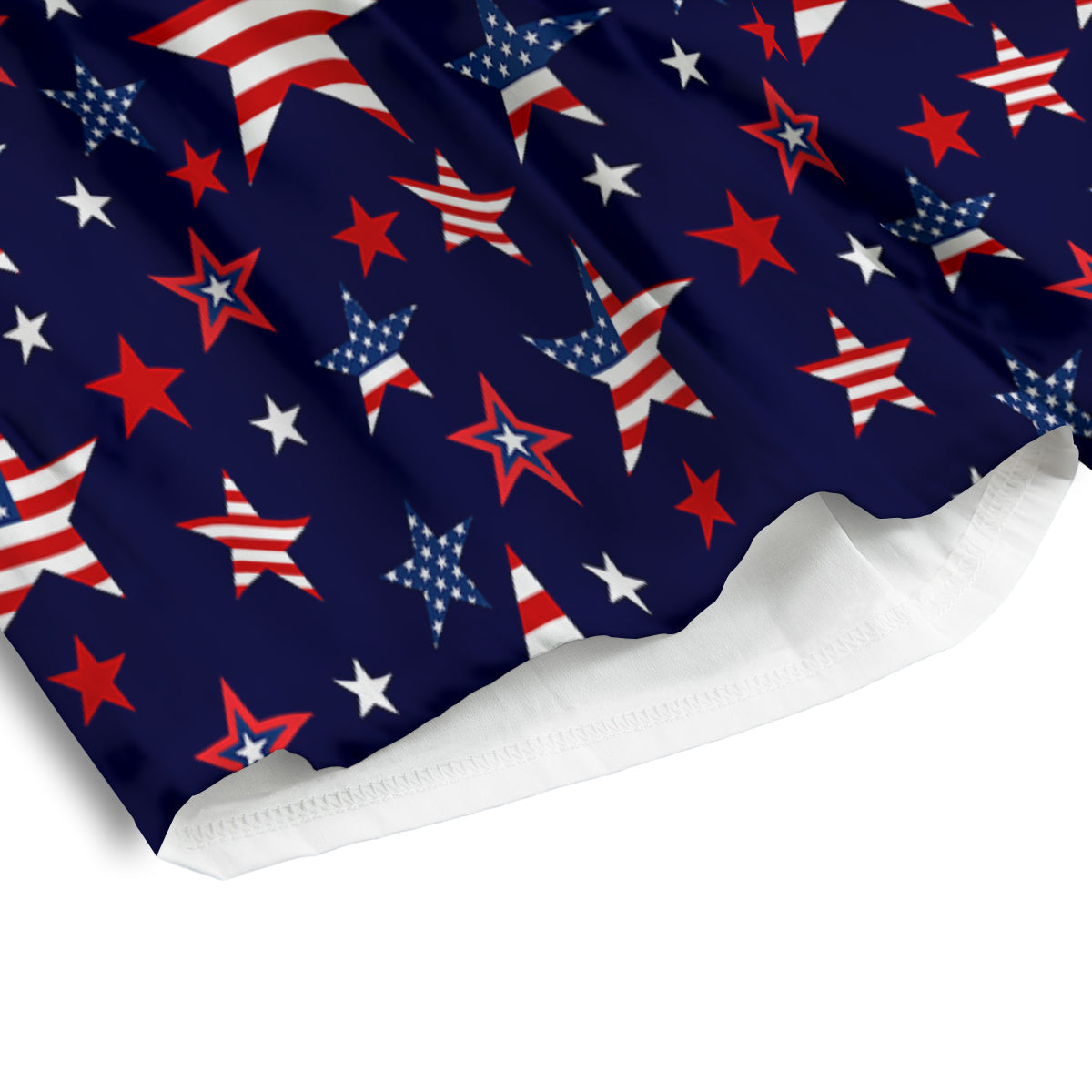 American Star Print Pattern Men's Athletic Shorts