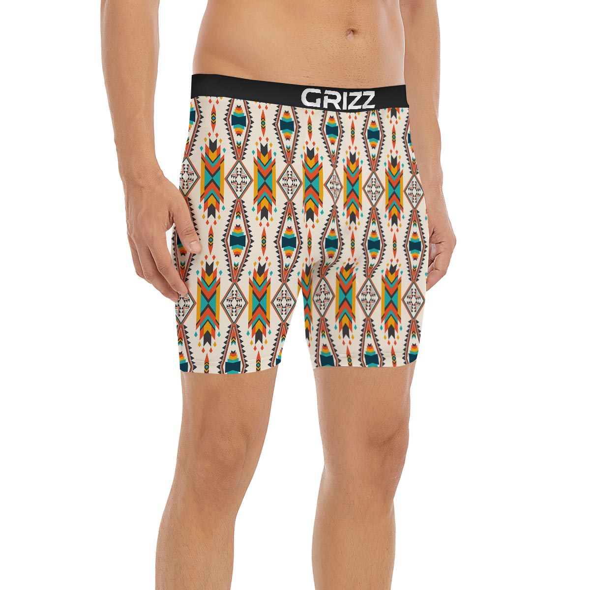 American Tribal Native Print Pattern Boxer Briefs-grizzshop