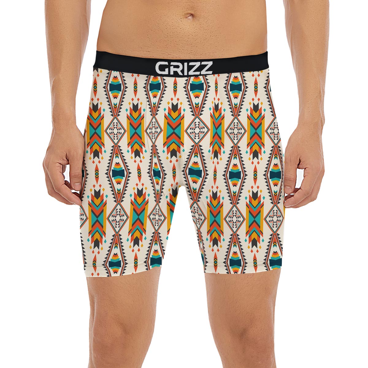 American Tribal Native Print Pattern Boxer Briefs-grizzshop