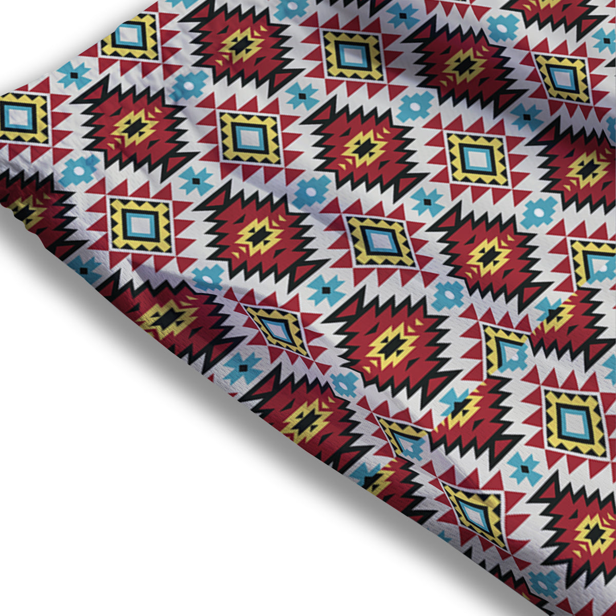 American Turquoise Native Print Pattern Mesh Shorts