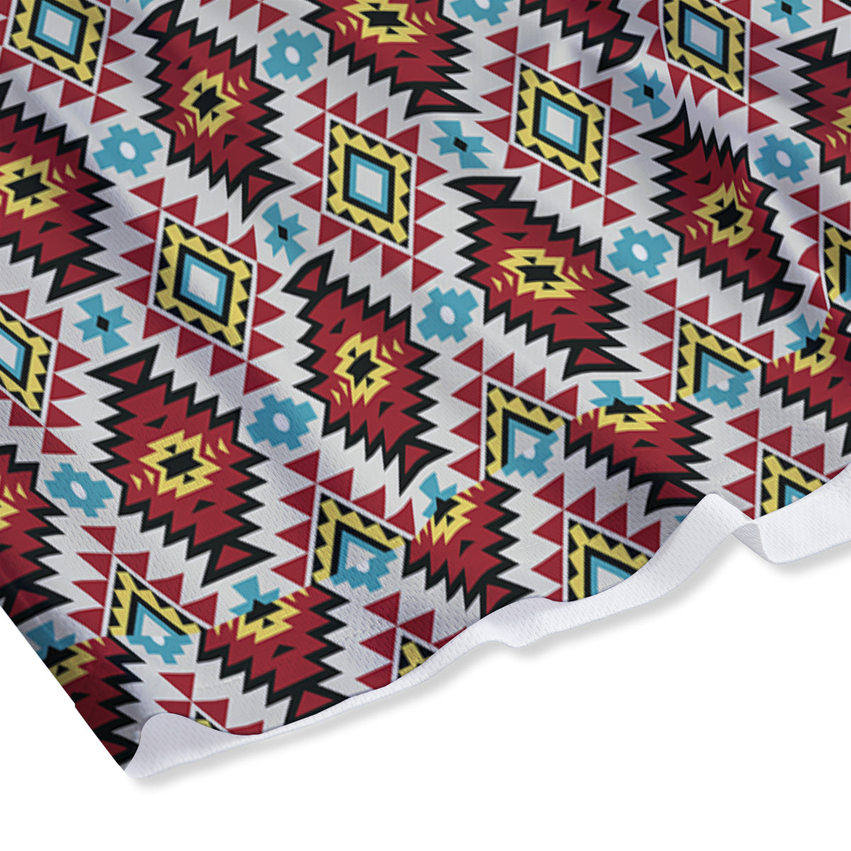 American Turquoise Native Print Pattern Mesh Shorts