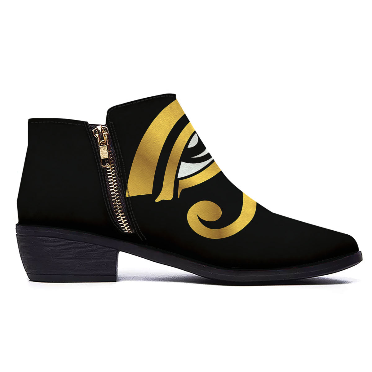 Amulet Eye Of Horus Print Ankle Boots-grizzshop