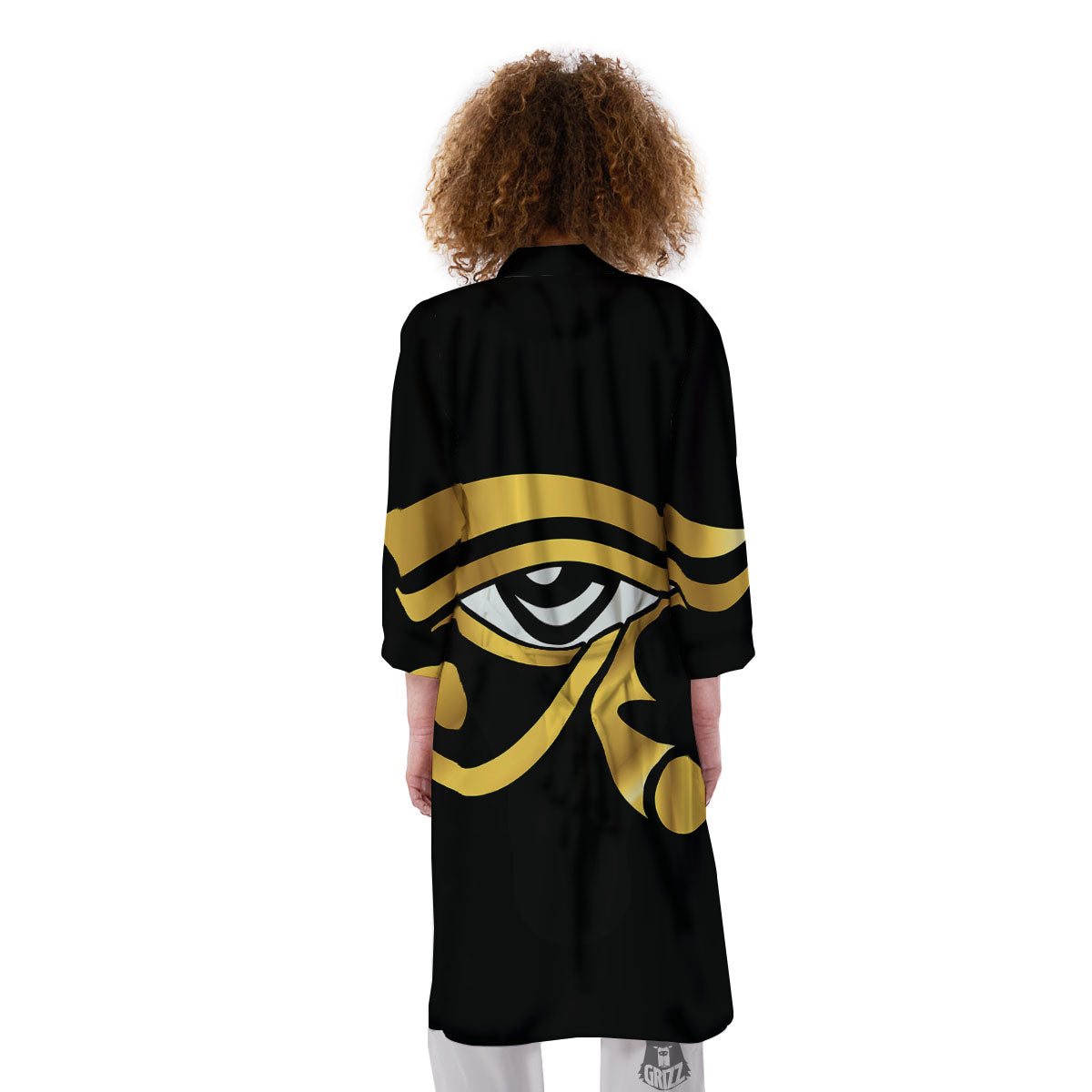 Amulet Eye Of Horus Print Kimono-grizzshop
