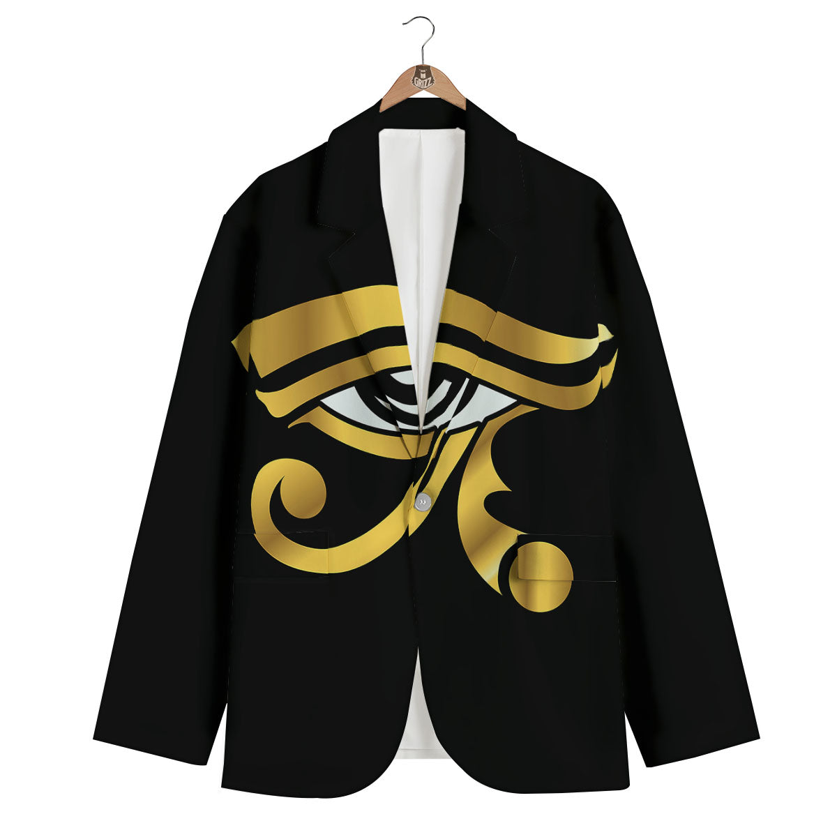 Amulet Eye Of Horus Print Men's Blazer-grizzshop