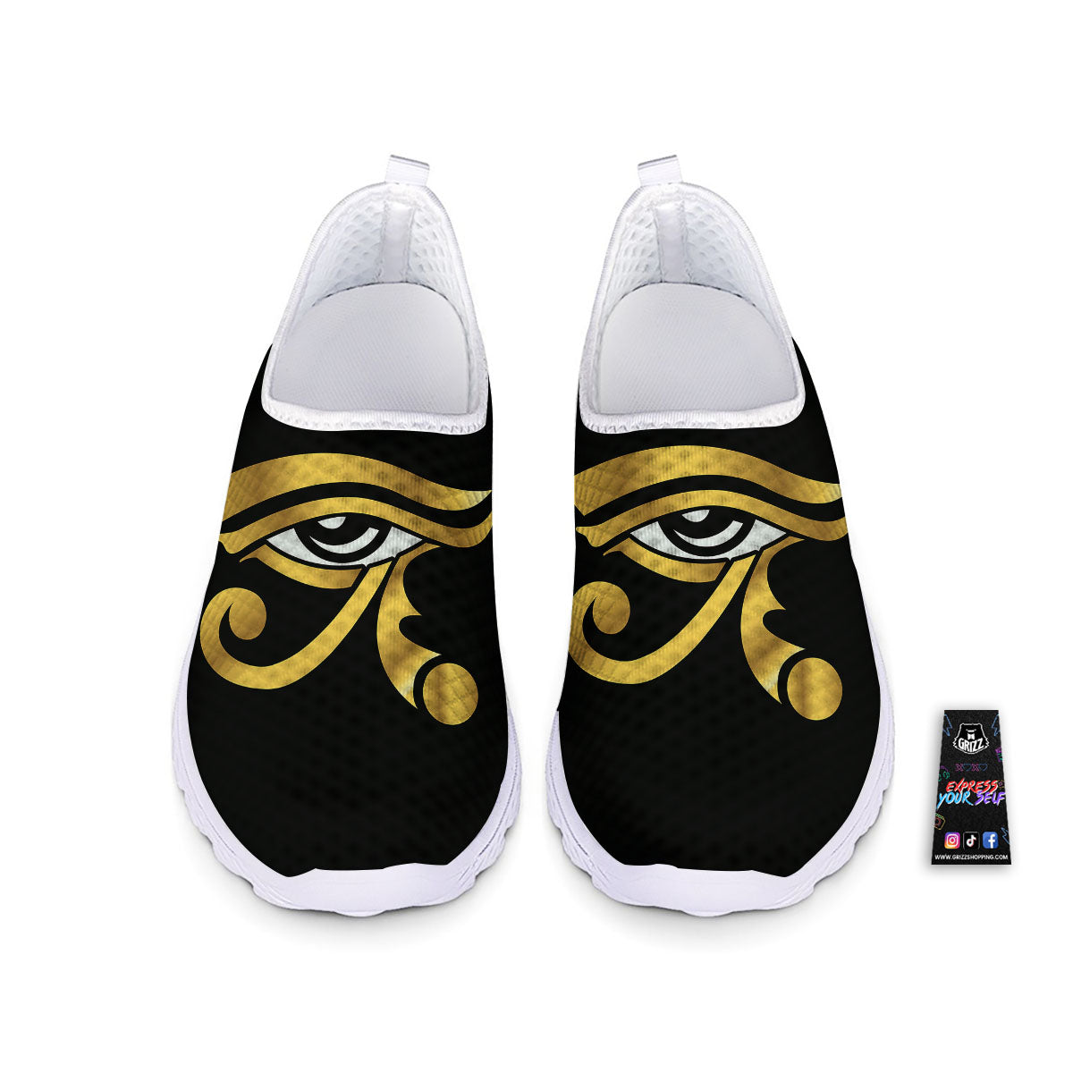 Amulet Eye Of Horus Print Nurse Shoes-grizzshop