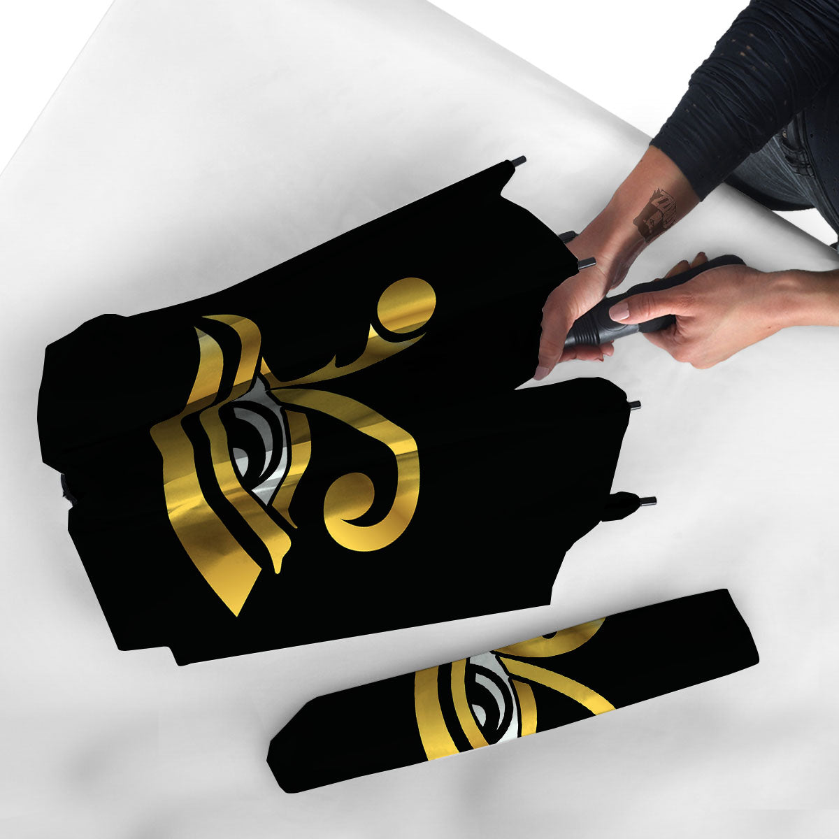 Amulet Eye Of Horus Print Umbrella-grizzshop