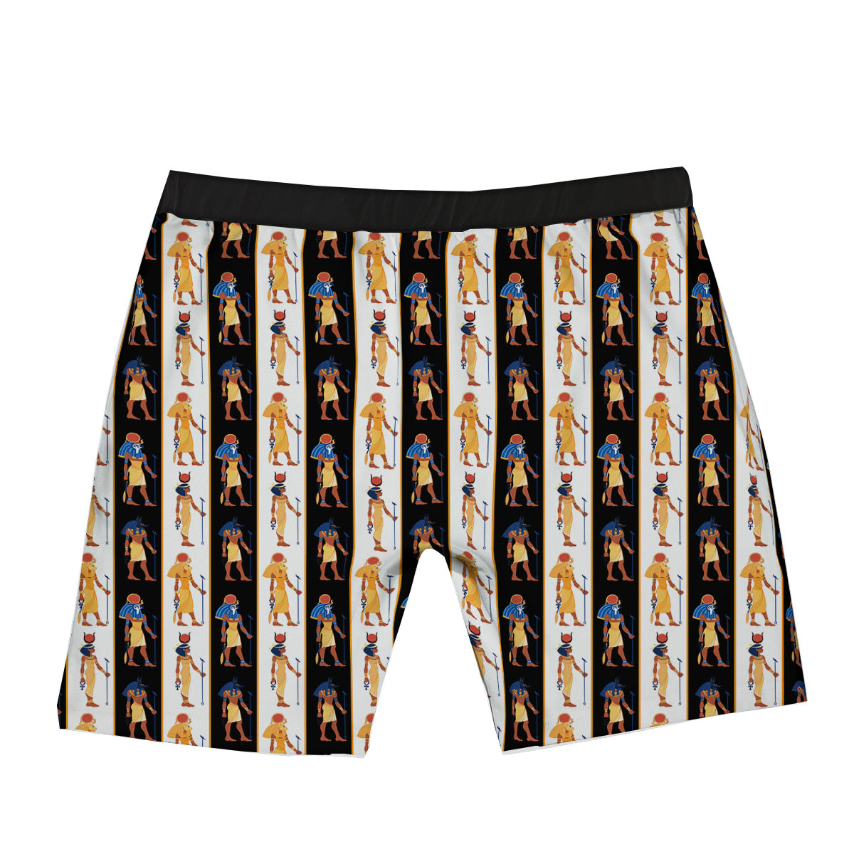 Ancient Egypt Stripe Print Pattern Boxer Briefs-grizzshop