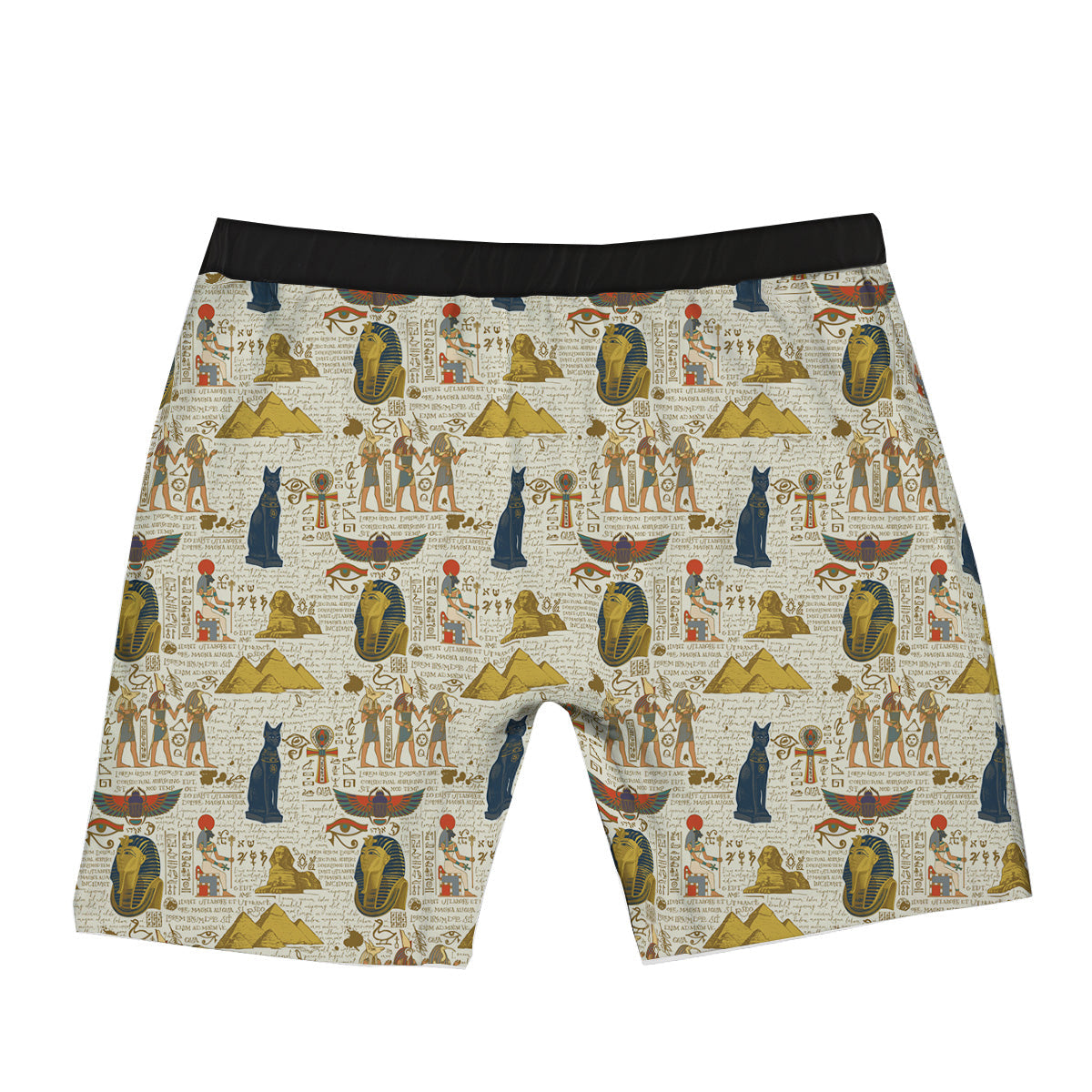 Ancient Egypt Text Print Pattern Boxer Briefs-grizzshop