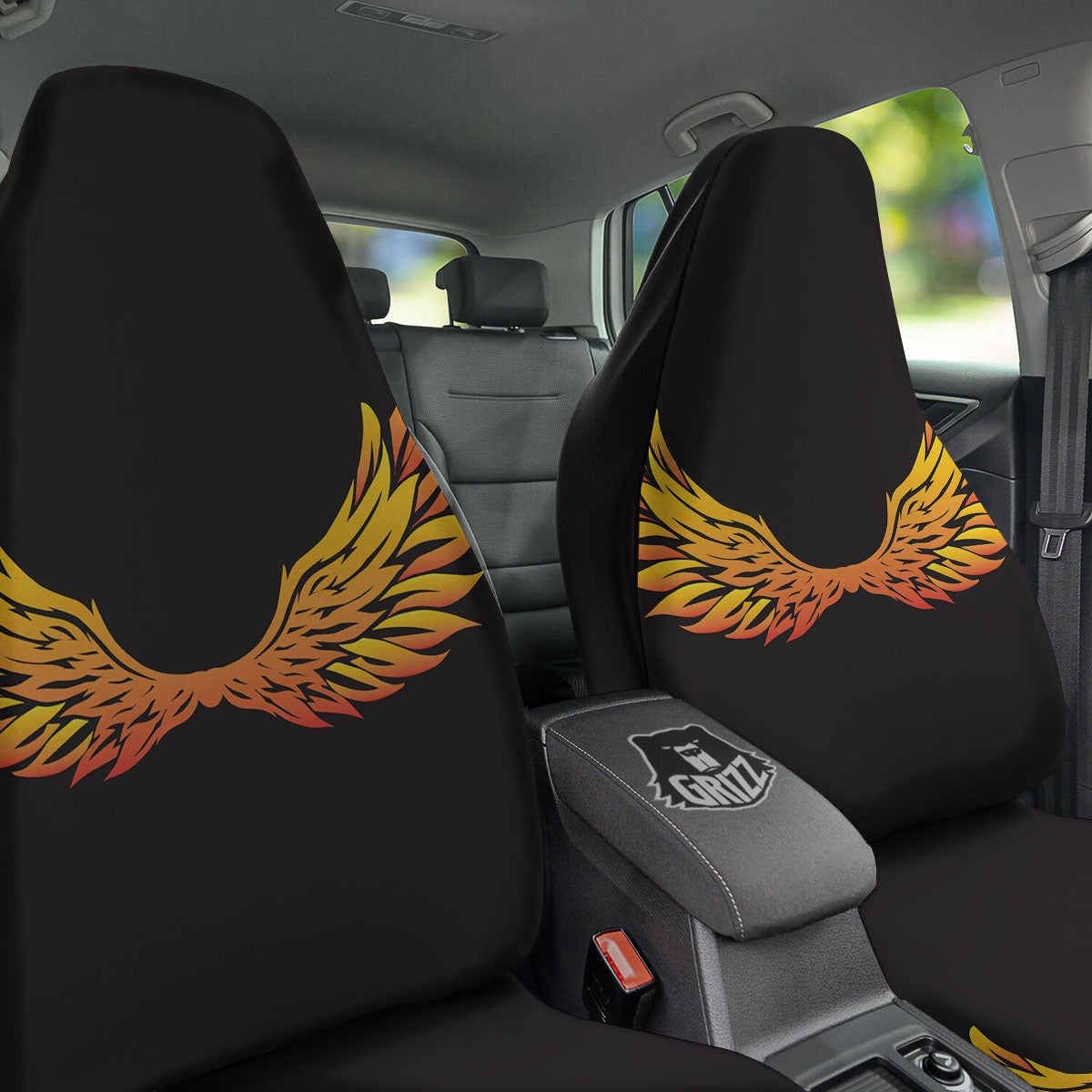 Angel Phoenix Print Car Seat Covers-grizzshop