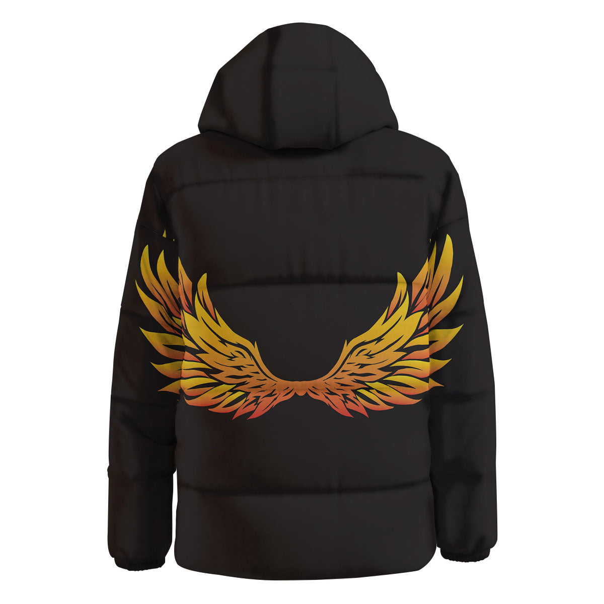 Angel Phoenix Print Down Jacket-grizzshop