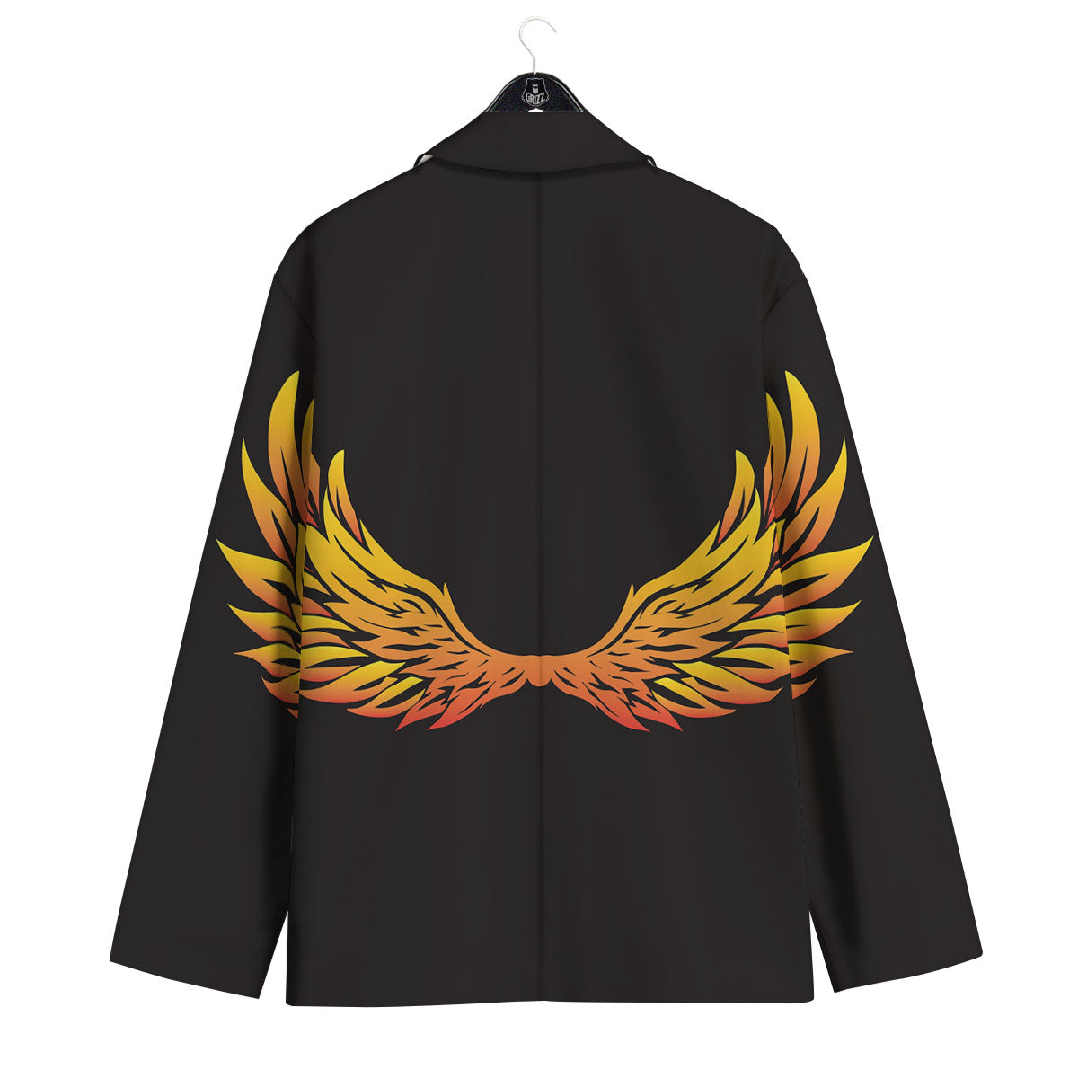 Angel Phoenix Print Men's Sport Coat-grizzshop