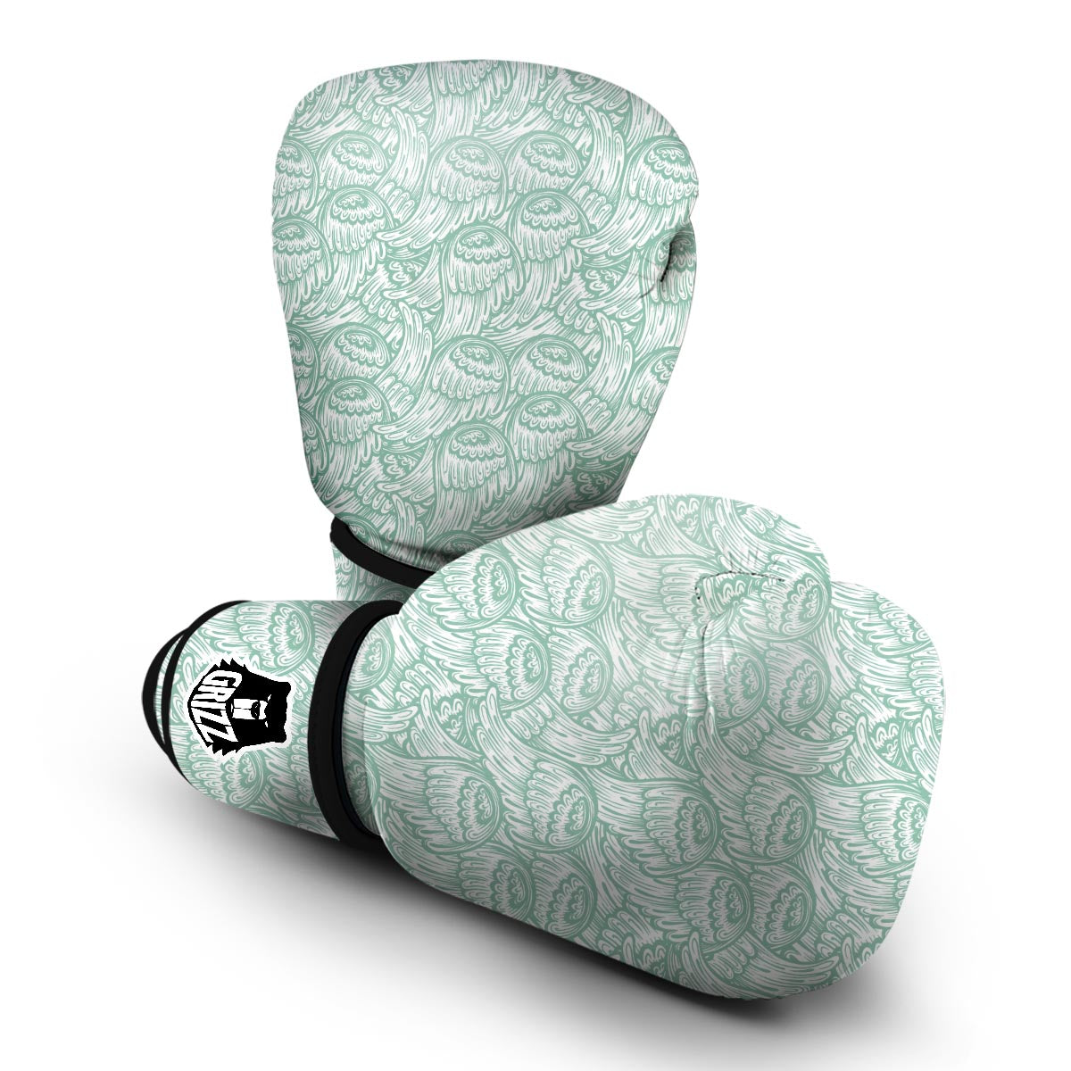 Angel Wing Pattern Print Boxing Gloves-grizzshop