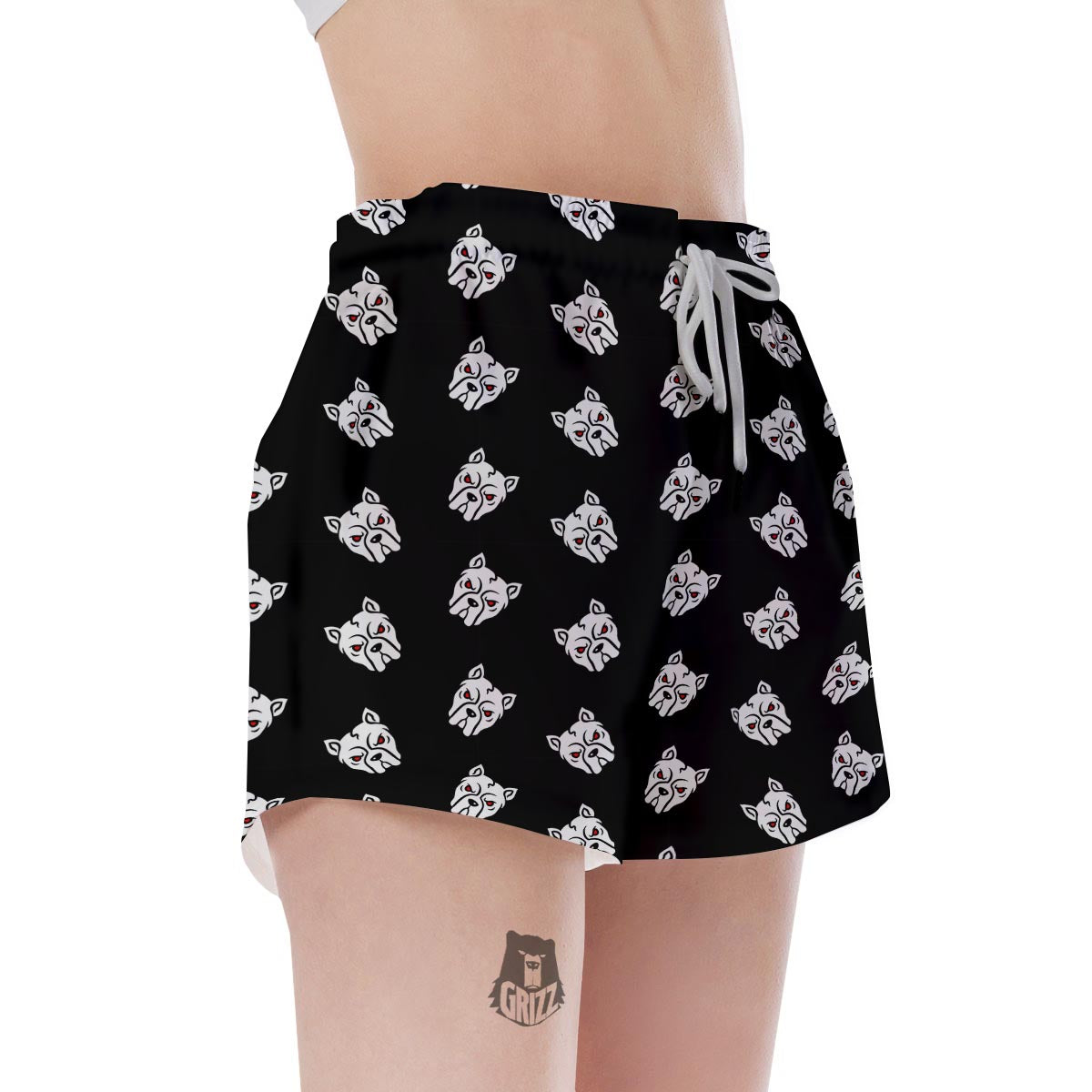 Angry Pitbull Women's Shorts-grizzshop